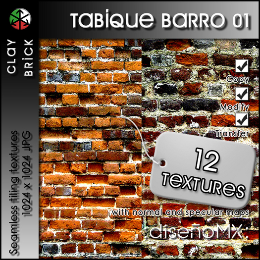 Tabique de Barro 01 :dMX: (Clay Brick) 