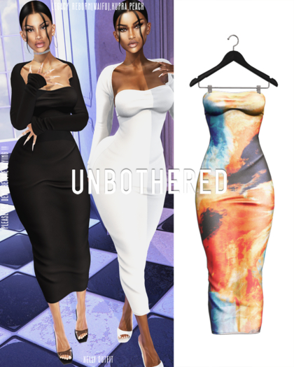 Unbothered- Veronica Tube Dress (TieDye)