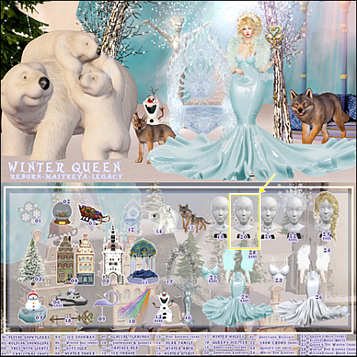 20 - WINTER QUEEN - SNOW EARRINGS