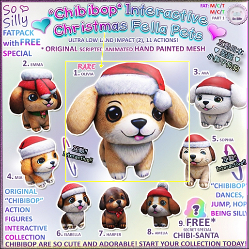 1. So Silly "CHIBIBOP" Christmas Fella - OLIVIA RARE