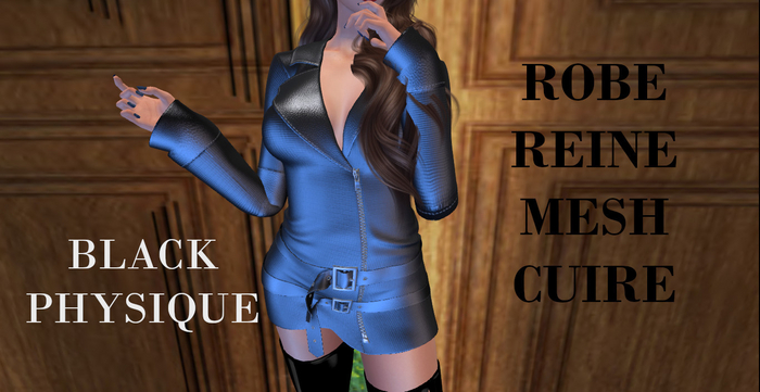 ** DC ** ROBE REINE MECH CUIRE noir _ physique _"UNPACKER /HUD"