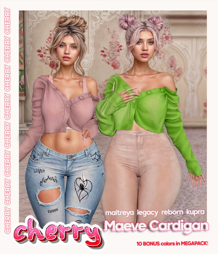 cherry // Maeve Cardigan FATPACK