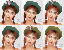 4. Patricia Hair Reds + BERET No. 10 - Chain French Vibes Gacha - SALE !
