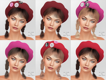 3. Patricia Hair Browns - RARE + BERET No. 12 - Chain French Vibes Gacha - SALE !