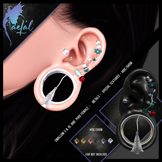 FaeTal - Ear 118  - Swallow S, XL & Pixie Female