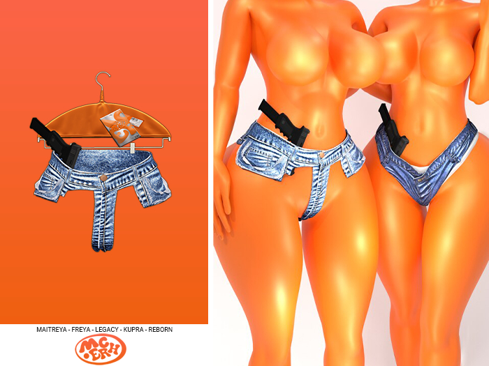 [MERCH] Risque Denim Thongs 9mm - Lite
