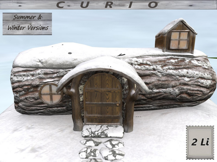 Fairy Log House (summer & winter)