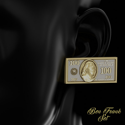 !~iLLustrated~ "Ben Frank" Earring Set - UNPACKER