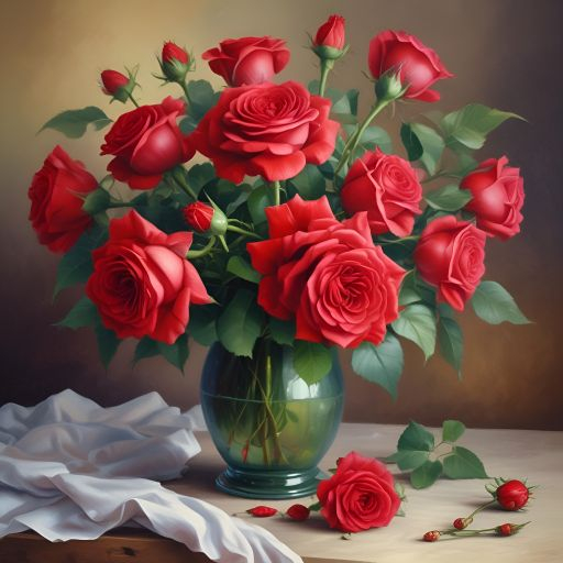 MyStory Finished Canvas - Roses