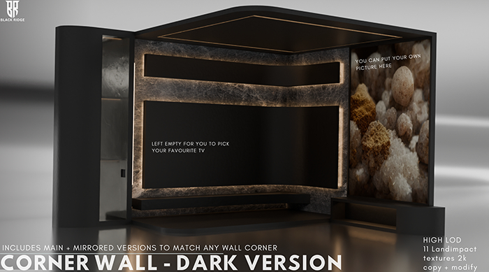 [BR] Corner wall - Dark Version
