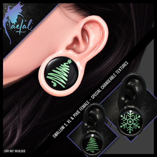 FaeTal - Ear 123 - Swallow S,XL &Pixie  F - Texture Pack 3 DEMO