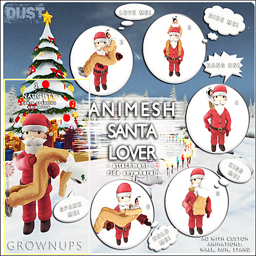 1 DUST: Animesh Santa - Naughty! RARE