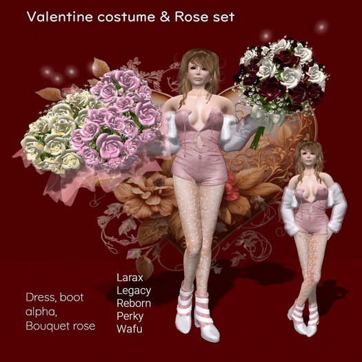 Valentine costume & Rose set Box