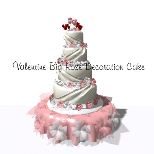 Valentine Big Rose Decoration Cake Box
