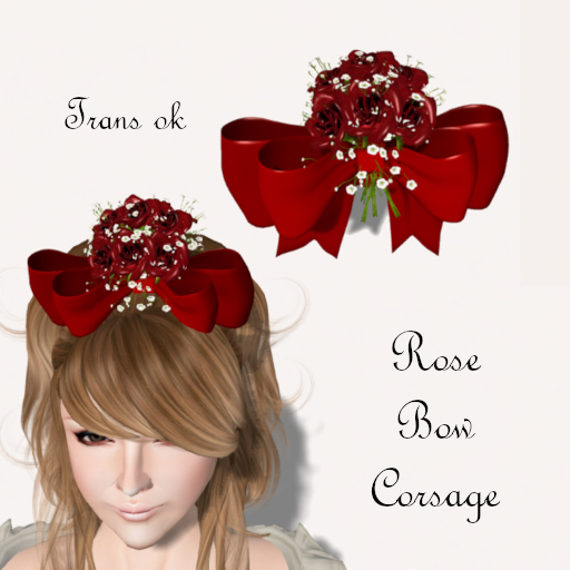 Rose Bow Corsage Box