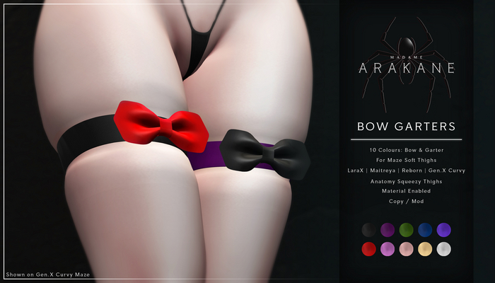Arakane - Bow Garters