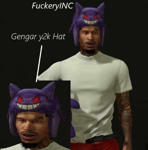 Y2k gengar Ushanka - fckzo