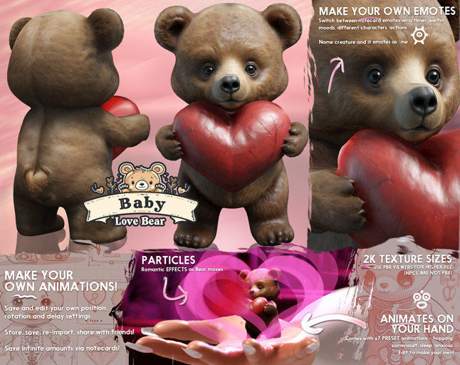 -Birth- 'Baby - Love Bear' Creature