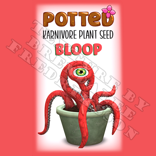 Potted: Karnivore Plant Seed: Bloop (ACTUAL PLANT SEED) - Retired!