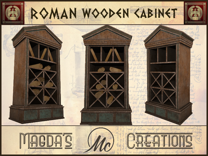 [M-C] Roman Wooden Cabinet