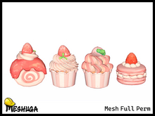 Meshuga Kawaii Love Cupcakes FULL PERM MESH 