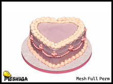 Meshuga Valentines Heart Wedding Cake  FULL PERM MESH