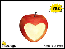 Meshuga PBR Valentines Apple with Heart FULL PERM MESH 