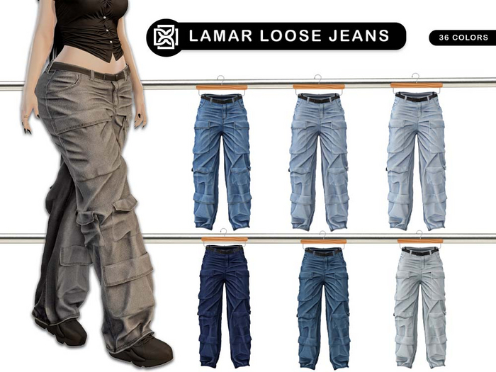 Addams - Lamar Loose Jeans #FATPACK