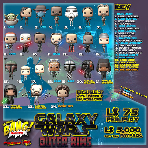 11. RARE - Bang! Figures - Galaxy Wars OR - Master Ben 1