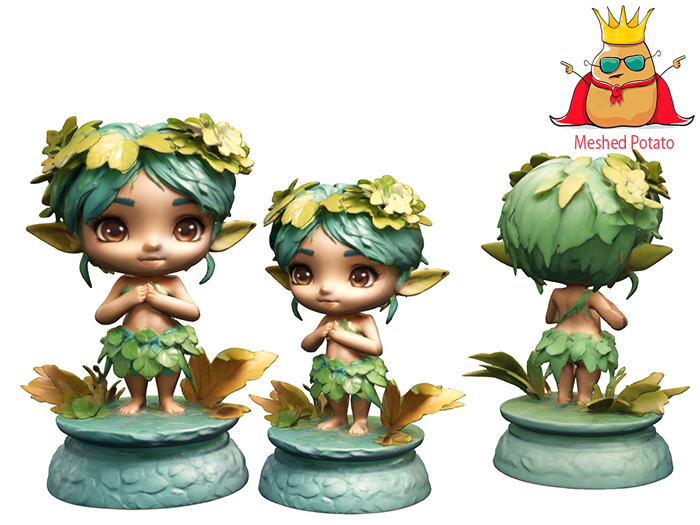 Meshed Potato - Chibi Hawaiian Full Perm