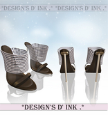 Ally Heels Jewelry Dark Brown & Pearl