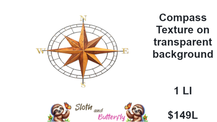 Sloth & Butterfly - COMPASS Wall/Floor Decor