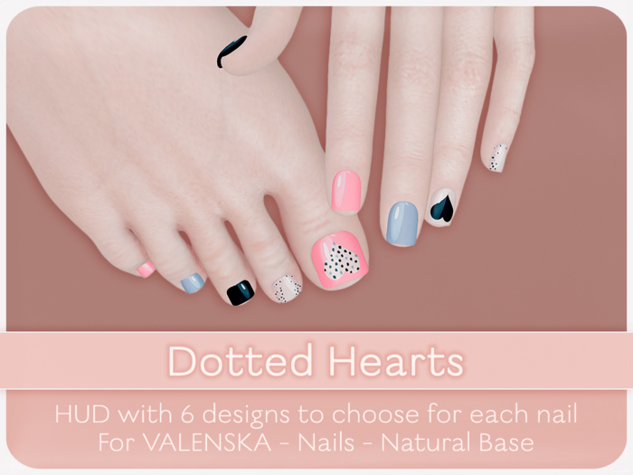 - VALENSKA - Nails HUD - Dotted Hearts