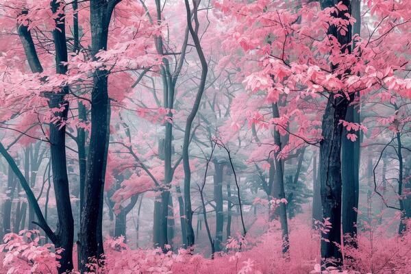 Pink Trees Texture