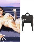 Unbothered- Amala Crop Top (Black)