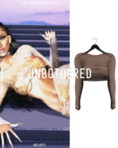Unbothered- Amala Crop Top (Chocolate)
