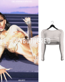 Unbothered- Amala Crop Top (Grey)