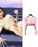 Unbothered- Amala Crop Top (Pink)
