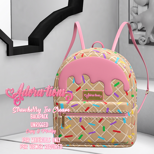 Adora-tions - Strawberry Ice Cream Backpack