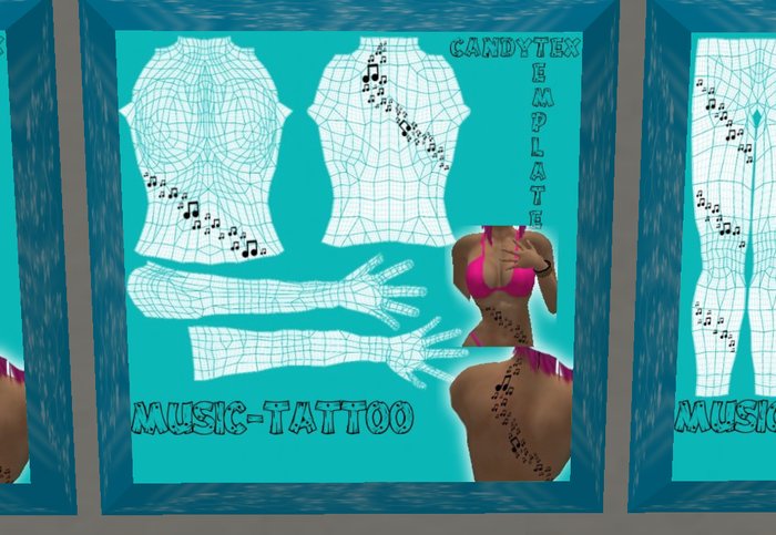 ****CandyTex**** Music tattoo (upper)