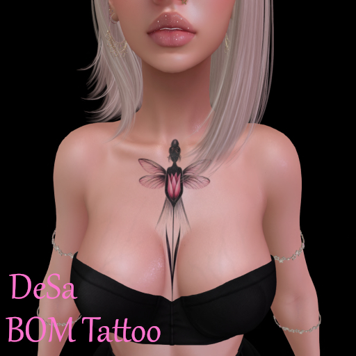 DeSa -Girl Pink Fl01- BOM Tattoo (Add)