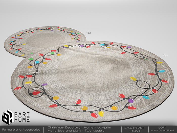 [BARI HOME] Christmas Rug Claus