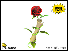 Meshuga PBR Valentines Love Message w/ Rose FULL PERM MESH