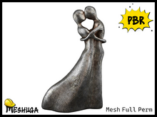 Meshuga PBR Valentines Eternity Dancing Lovers Statue FULL PERM MESH