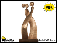 Meshuga PBR Valentines Celestial Dancing Lovers Statue FULL PERM MESH