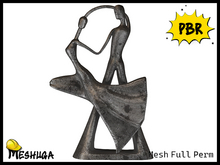Meshuga PBR Valentines Serenade Dancing Lovers Statue FULL PERM MESH