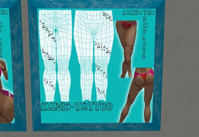 ****CandyTex**** Music tattoo (lower)