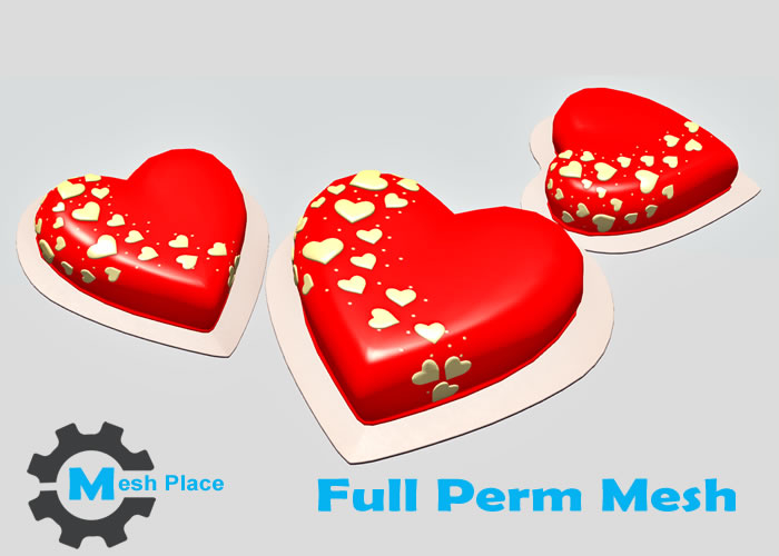 GIFT Valentine Heart Cake  Full Perm