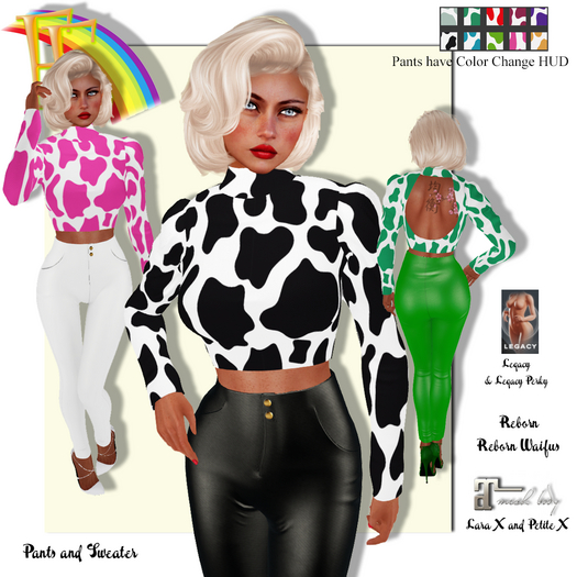 E&E Helen Outfit Cow Print
