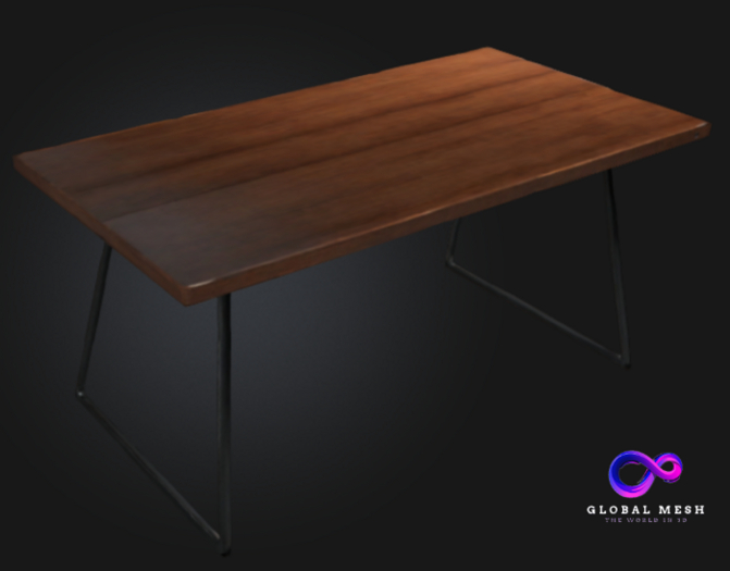 GLOBAL MESH - Wooden Table